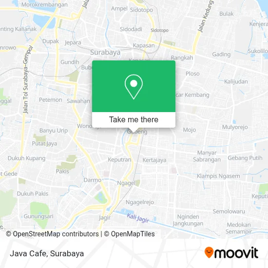 Java Cafe map