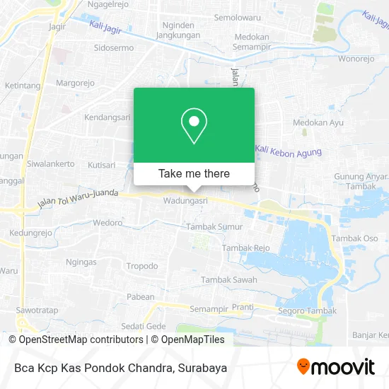 Bca Kcp Kas Pondok Chandra map