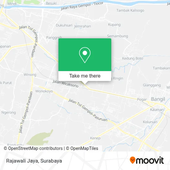 Rajawali Jaya map