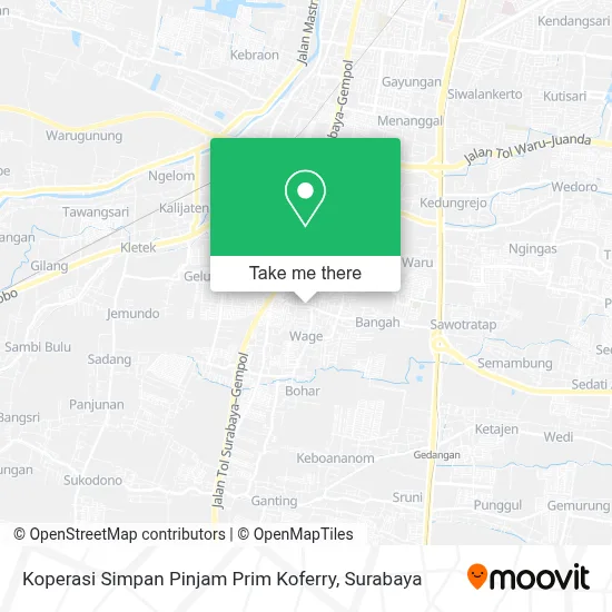 Koperasi Simpan Pinjam Prim Koferry map