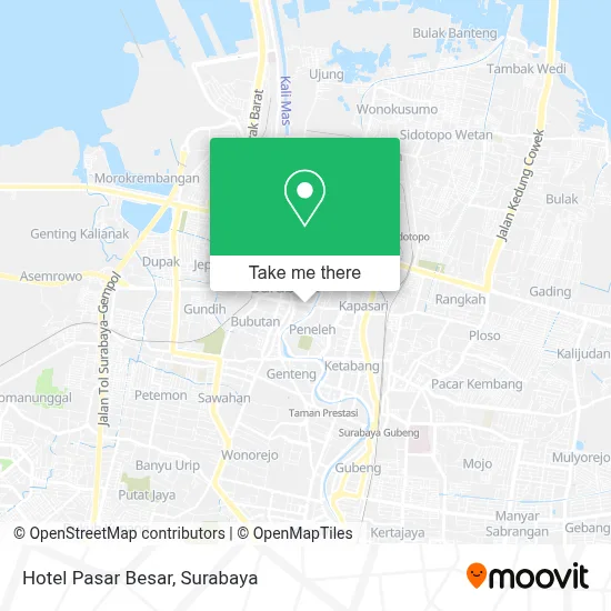 Hotel Pasar Besar map