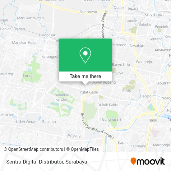 Sentra Digital Distributor map