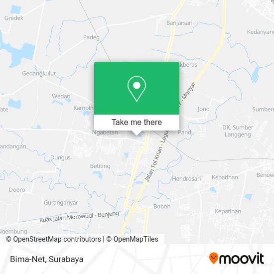 Bima-Net map