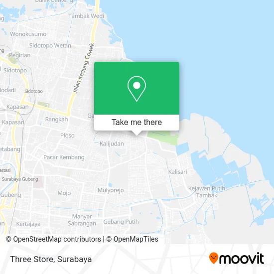 Three Store map