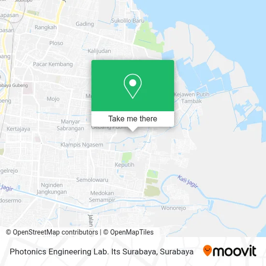 Photonics Engineering Lab. Its Surabaya map