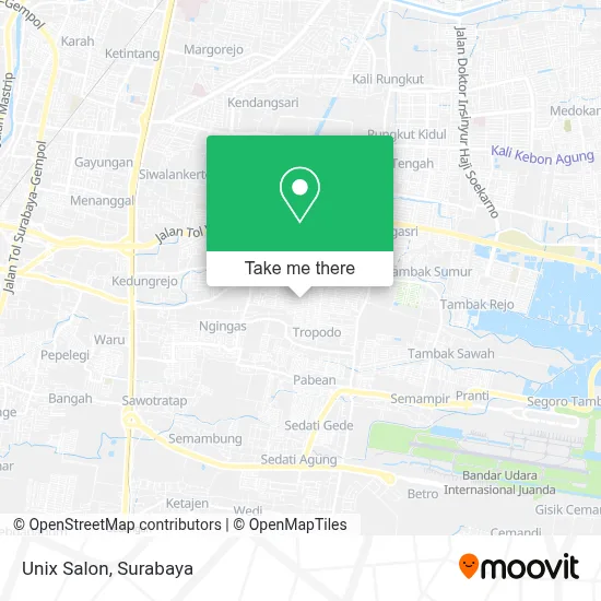 Unix Salon map