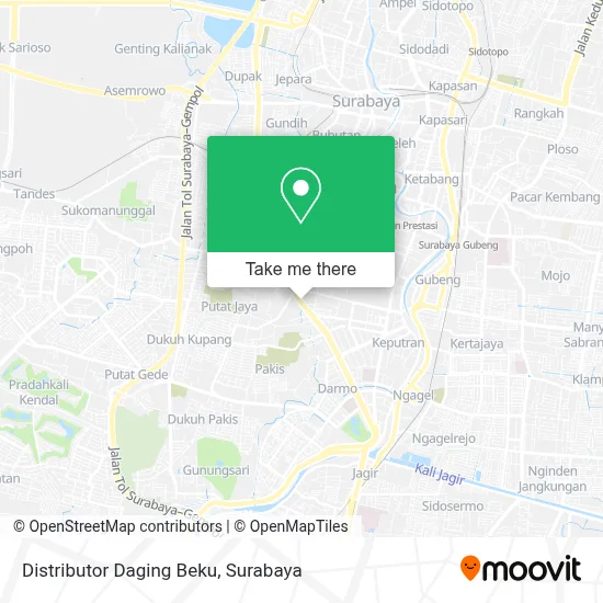 Distributor Daging Beku map