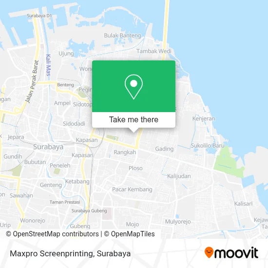 Maxpro Screenprinting map