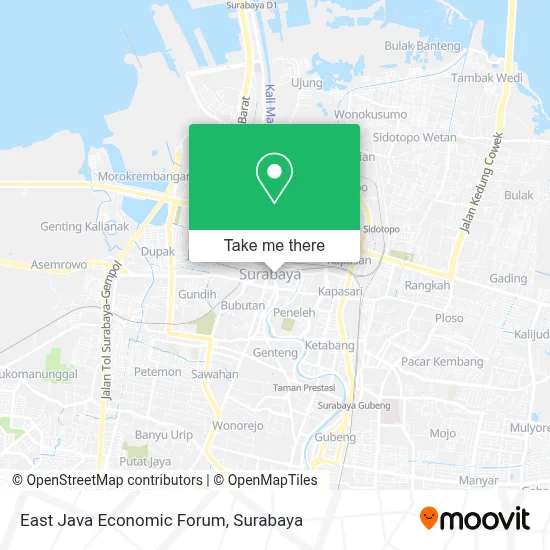 East Java Economic Forum map