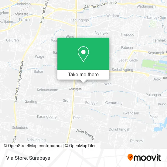 Via Store map
