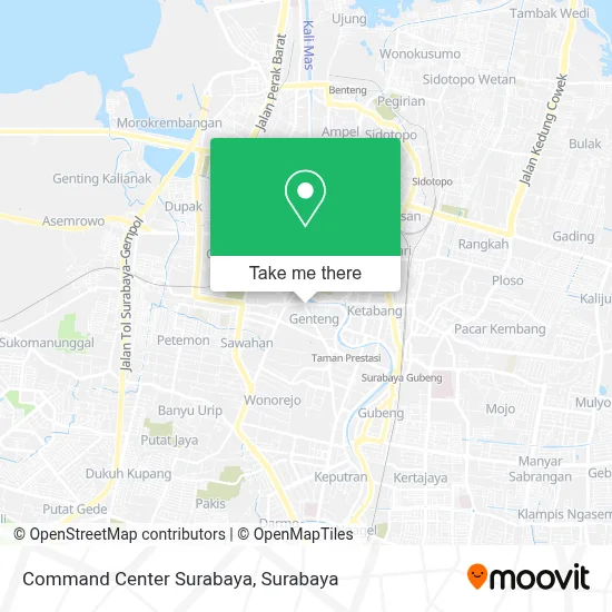 Command Center Surabaya map