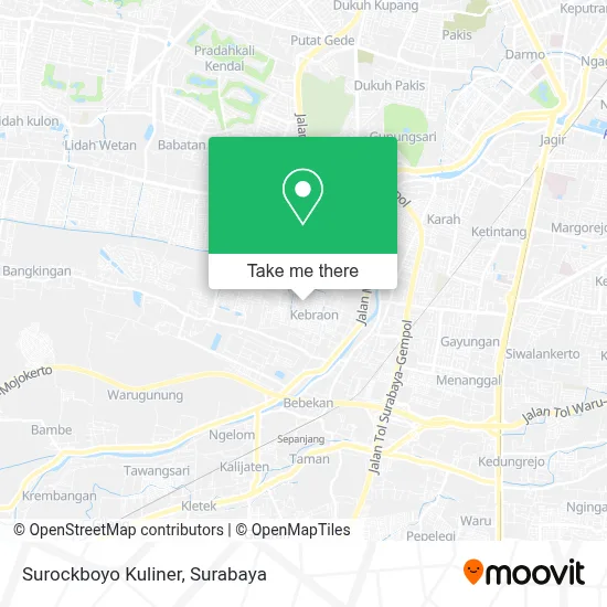 Surockboyo Kuliner map