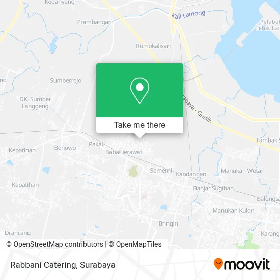 Rabbani Catering map