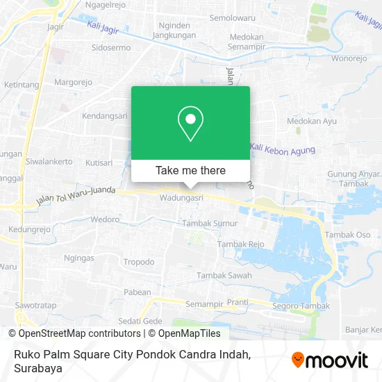 Ruko Palm Square City Pondok Candra Indah map