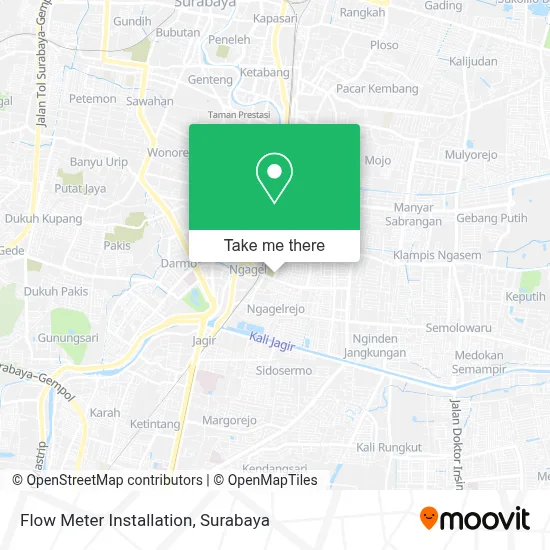 Flow Meter Installation map