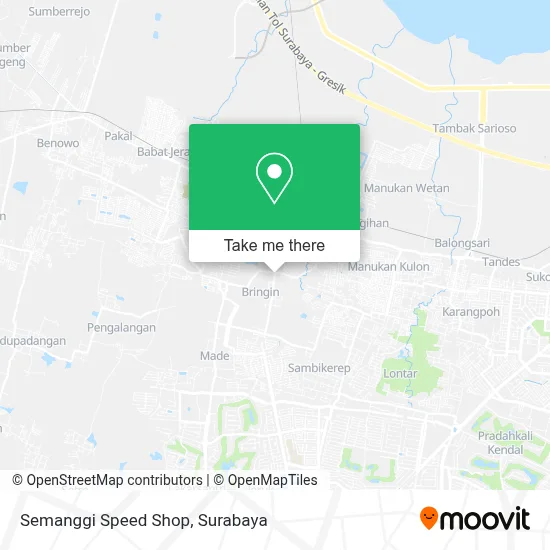 Semanggi Speed Shop map