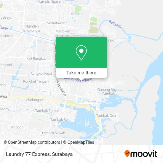 Laundry 77 Express map