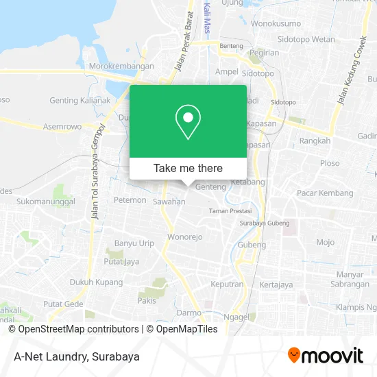 A-Net Laundry map