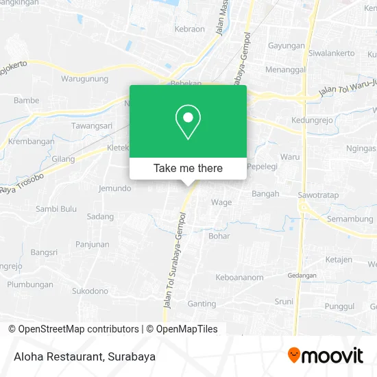Aloha Restaurant map