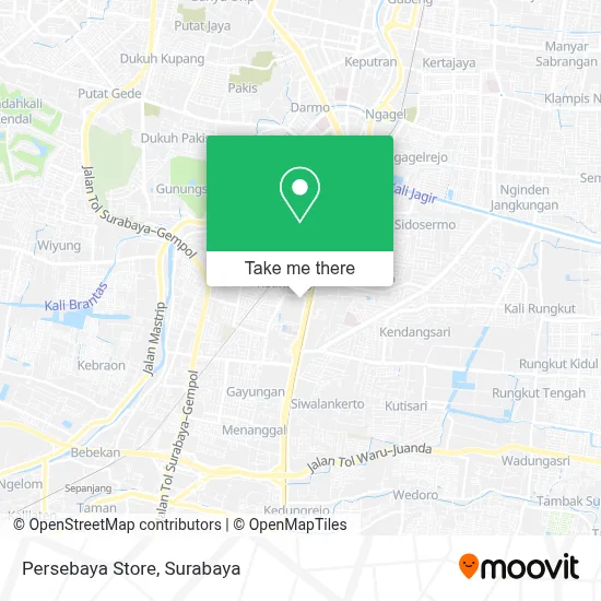 Persebaya Store map