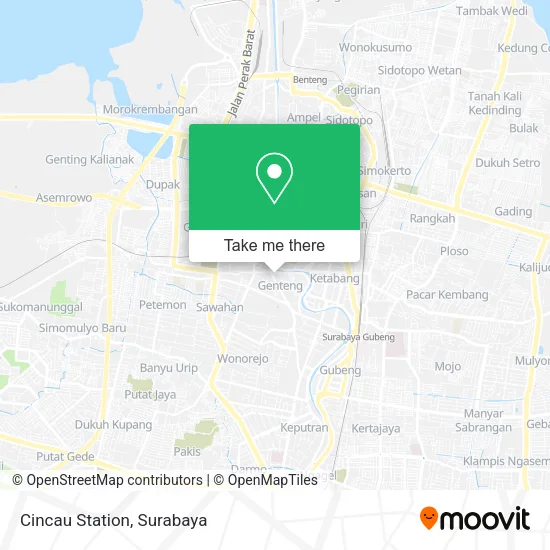 Cincau Station map