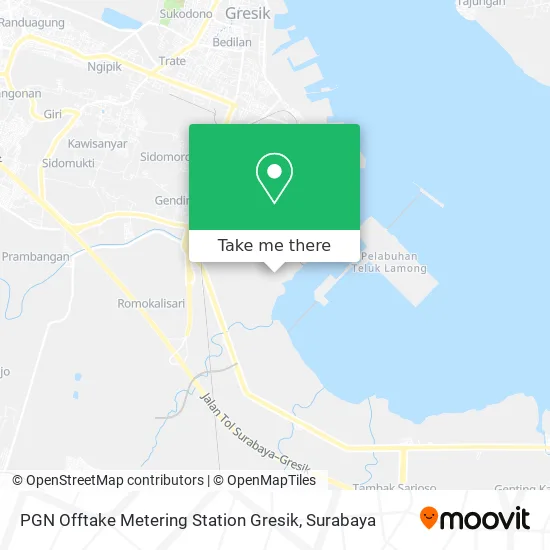 PGN Offtake Metering Station Gresik map