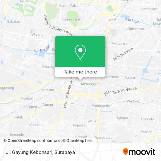 Jl. Gayung Kebonsari map