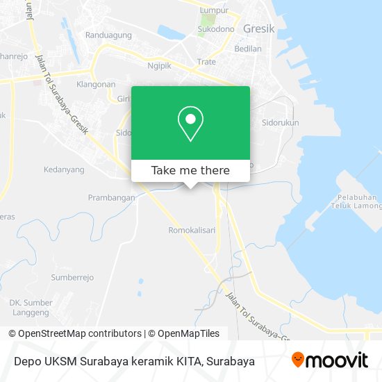 Depo UKSM Surabaya keramik KITA map