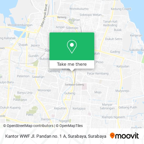Kantor WWF Jl. Pandan no. 1 A, Surabaya map