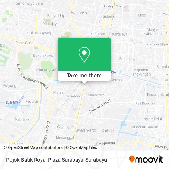 Pojok Batik Royal Plaza Surabaya map