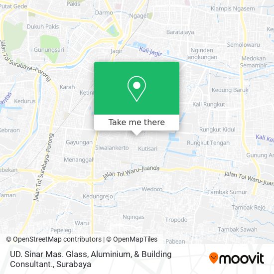 UD. Sinar Mas. Glass, Aluminium, & Building Consultant. map