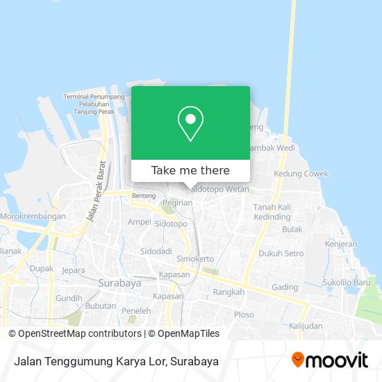 Jalan Tenggumung Karya Lor map