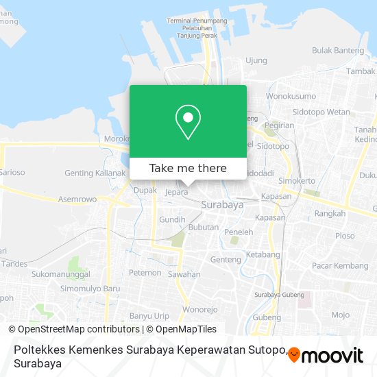 Poltekkes Kemenkes Surabaya Keperawatan Sutopo map