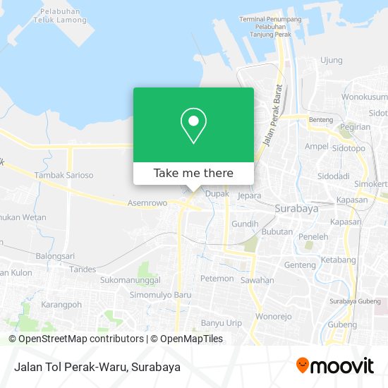 Jalan Tol Perak-Waru map