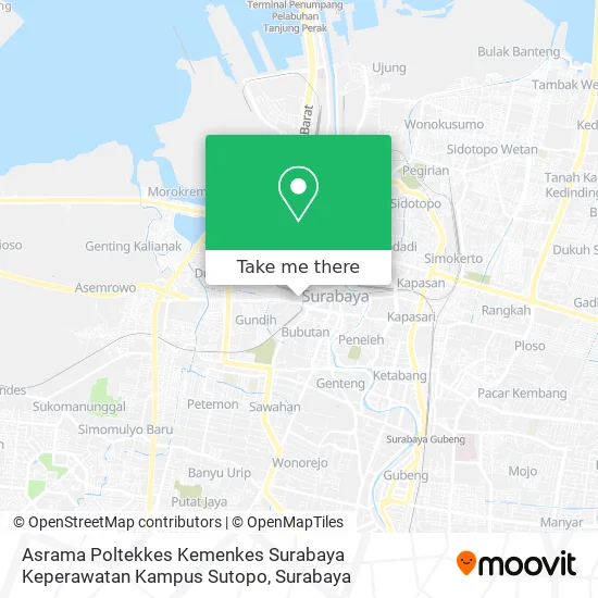 Asrama Poltekkes Kemenkes Surabaya Keperawatan Kampus Sutopo map
