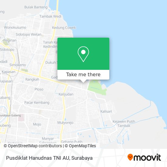 Pusdiklat Hanudnas TNI AU map