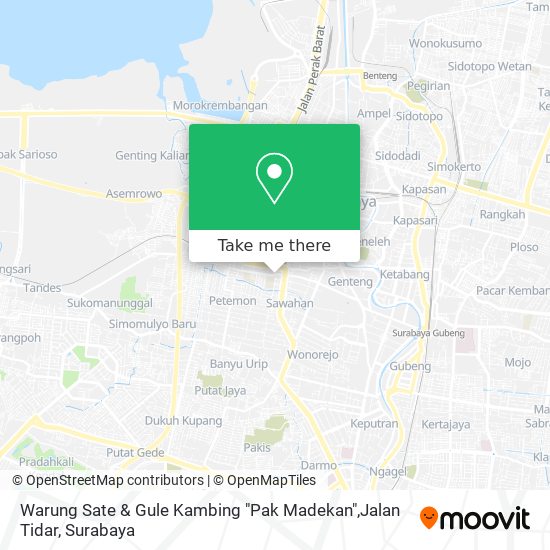 Warung Sate & Gule Kambing "Pak Madekan",Jalan Tidar map