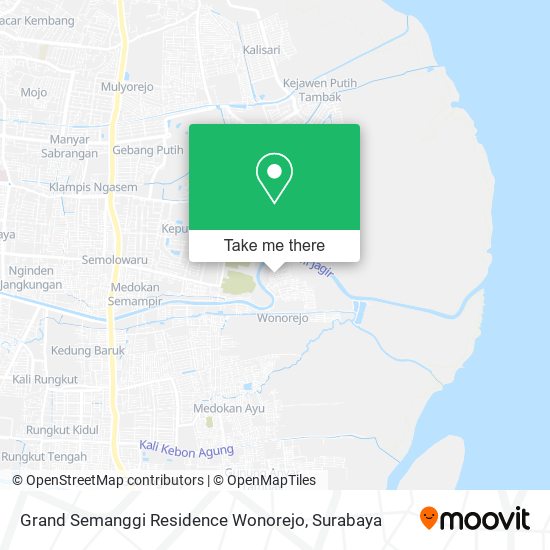 Grand Semanggi Residence Wonorejo map