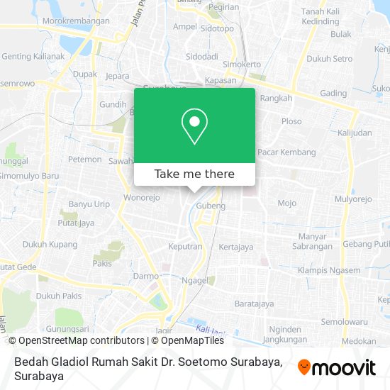 Bedah Gladiol Rumah Sakit Dr. Soetomo Surabaya map