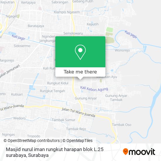 Masjid nurul iman rungkut harapan blok L.25 surabaya map