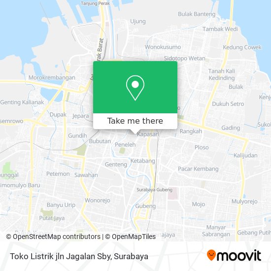 Toko Listrik jln Jagalan Sby map