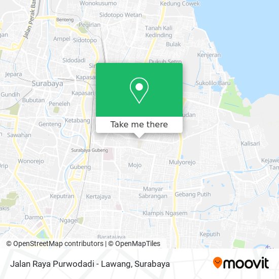 Jalan Raya Purwodadi - Lawang map