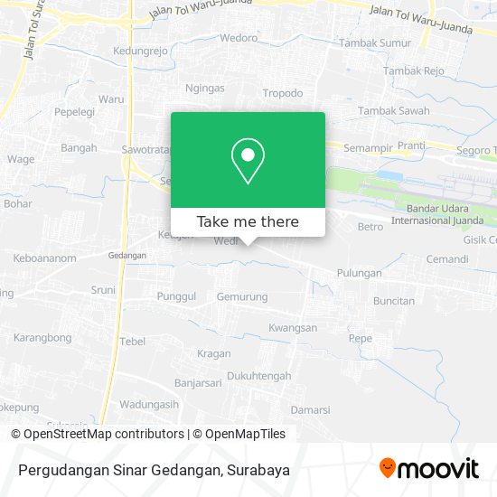 Pergudangan Sinar Gedangan map