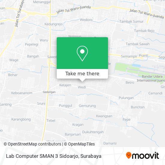 Lab Computer SMAN 3 Sidoarjo map