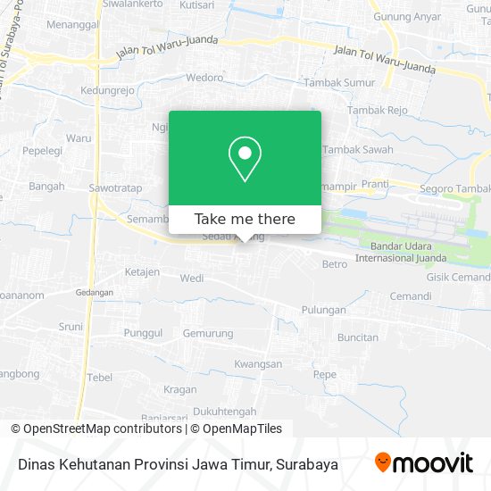 Dinas Kehutanan Provinsi Jawa Timur map
