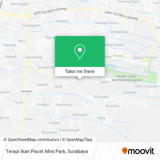 Terapi ikan Pacet Mini Park map