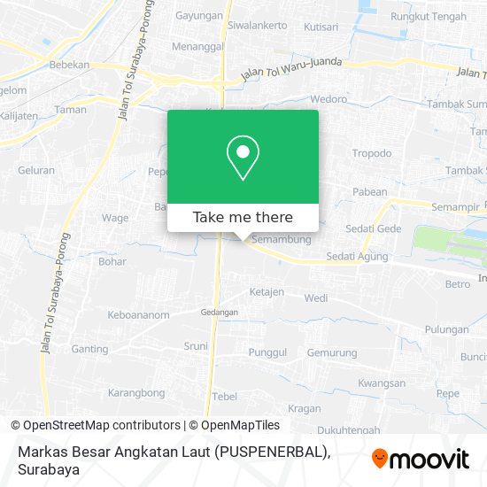 Markas Besar Angkatan Laut (PUSPENERBAL) map