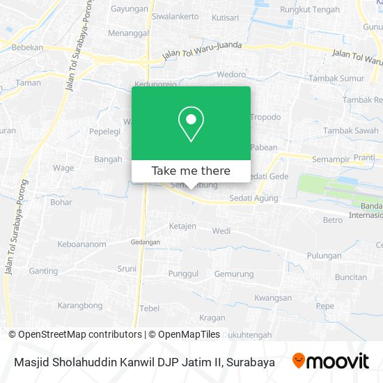 Masjid Sholahuddin Kanwil DJP Jatim II map