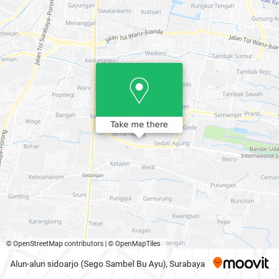 Alun-alun sidoarjo (Sego Sambel Bu Ayu) map