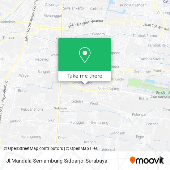 Jl.Mandala-Semambung Sidoarjo map